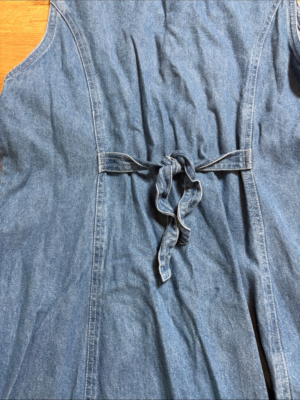 Y2K Stephanie K by Koret Dark Blue Denim Button-Front Midi Dress - Picture 15 of 15